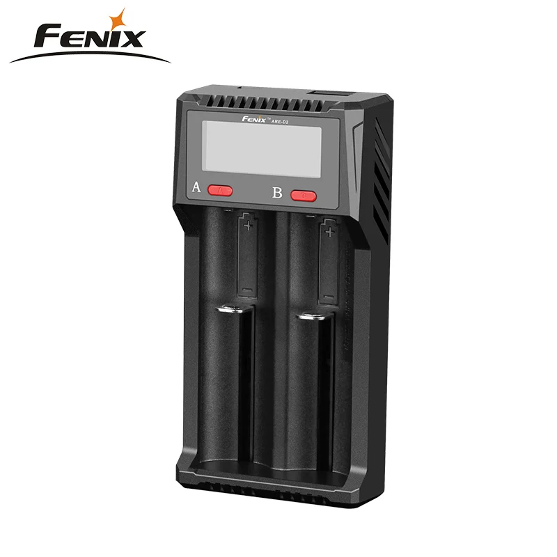 Зарядное устройство Fenix ARE-D2 Совместимо с литий-ионными и Ni-mh/Ni-Cd аккумуляторами Micro USB и функцией разрядки USB