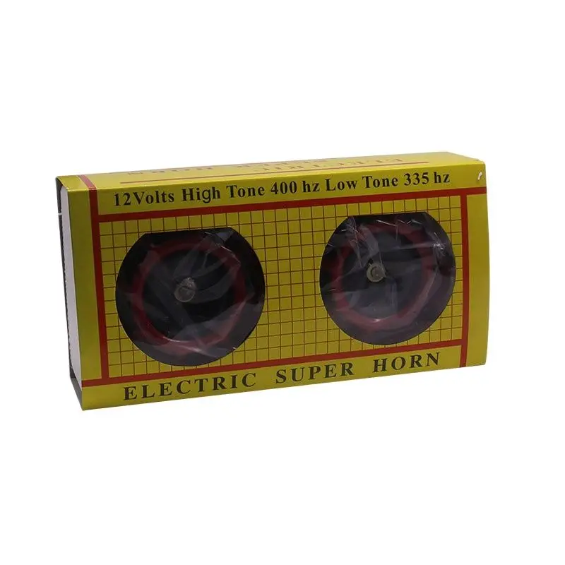 110 дБ Красный/Черный Супер громкий компактный электрический звуковой сигнал для