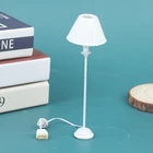 Мини-светильник для кукольного домика 1:12, 12 В, с белым узором, с кабелем, для гостиной, спальни, мебели