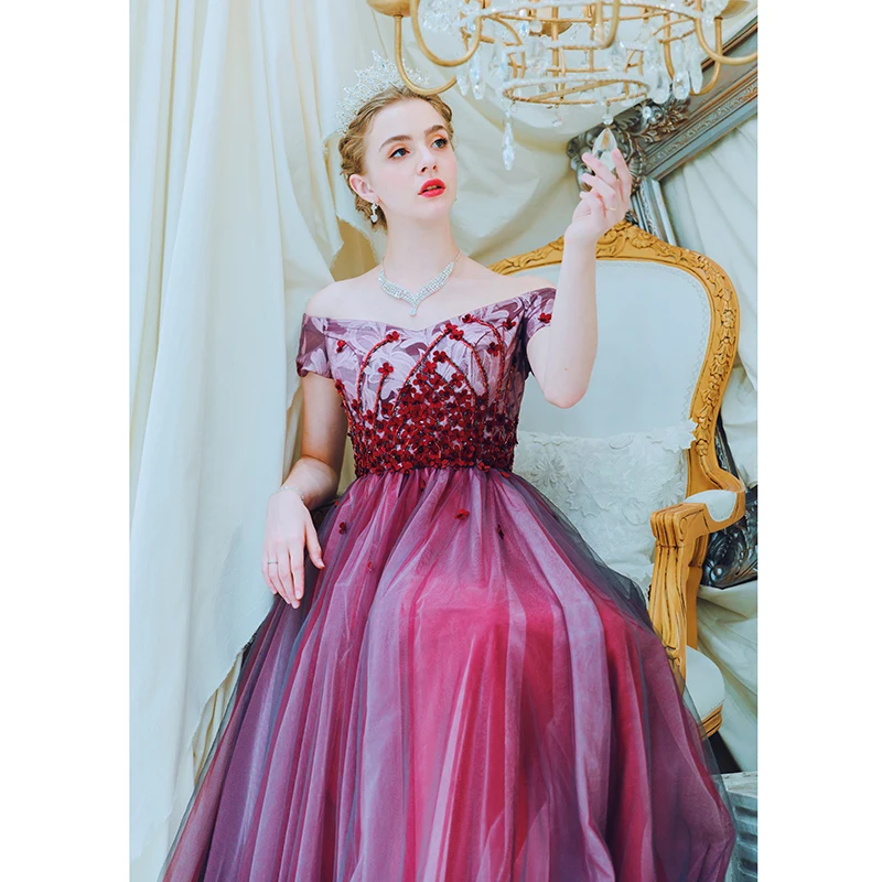 SSYfashion Новый вырез лодочкой с открытыми плечами на шнуровке до пола Длина длинные