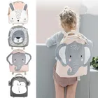 Плюшевый рюкзак с мультяшным Кроликом, большой мягкий рюкзак для кукол с животными для детей, милый школьный рюкзак, сумка с принтом кролика, бабочки, льва
