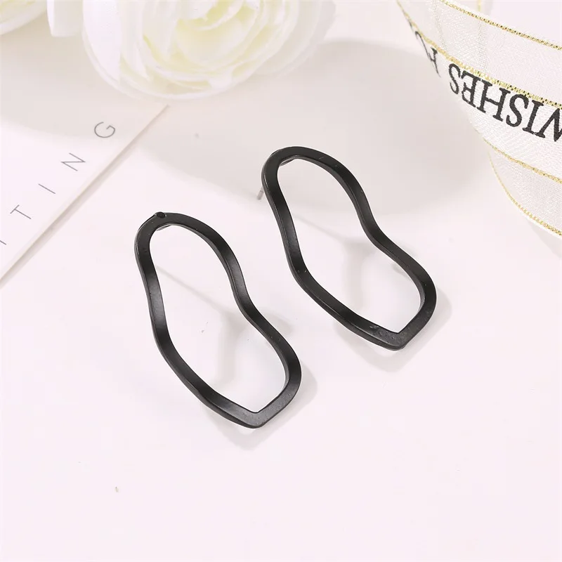 Женские серьги гвоздики золотого и серебряного цвета модные простые