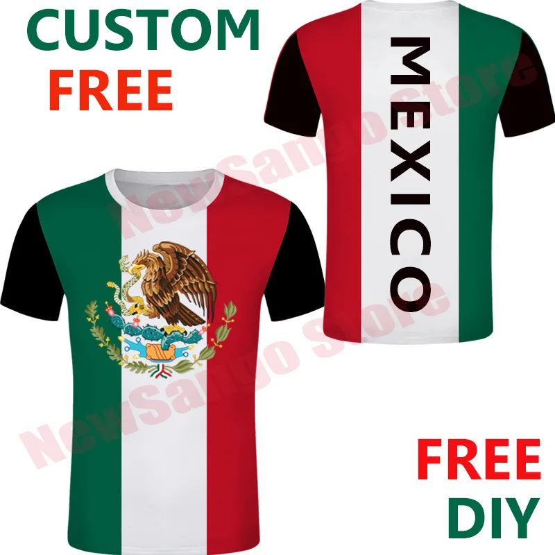 Футболка Мексиканская с эмблемой флага MX футболка для мексиканских мужчин