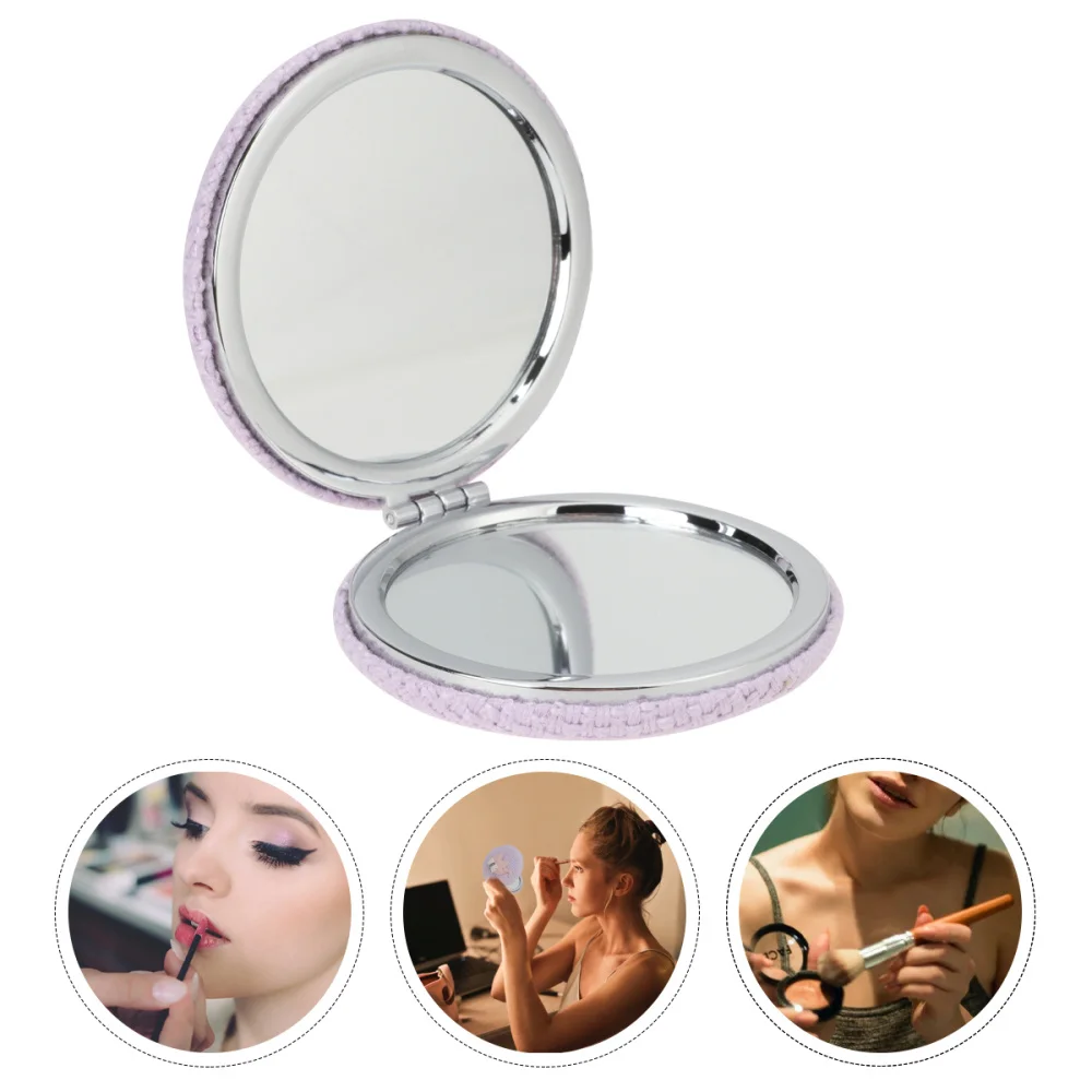 Креативное двухстороннее складное зеркало для макияжа с рисунком из мультфильма