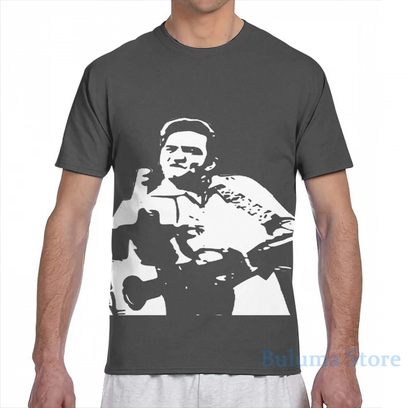 Джонни Кэша (4) для мужчин футболка женщин со сплошным принтом Модная девочек топы