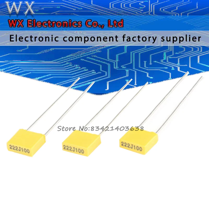 

20PCS Correction Capacitor 100V 1nF ~ 470nF 100nf 220nf 10nf 47nf 22nf 1nf 0.47uf 0.1uf Polypropylene Safety Plastic Film