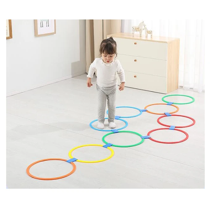 Сенсорное кольцо игра hopscocky малыш открытый Крытый пол прыжки игры Bean Bag бросать игры прыгать в сетку игрушки для детей