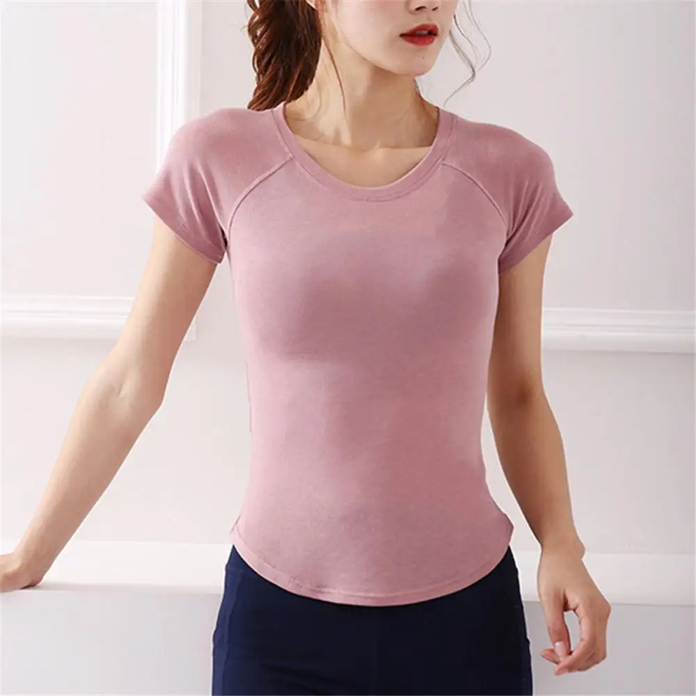 

Top Women's Clothing Summer Fitness Running TrainingGym Sports Yoga Tight BreathableQuick Dry Top Yoga Sportswear Women T-shirts