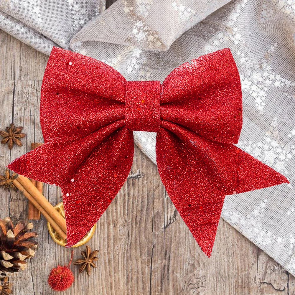 Рождественская елка украшения красный Рождественский бант новогодний фестиваль