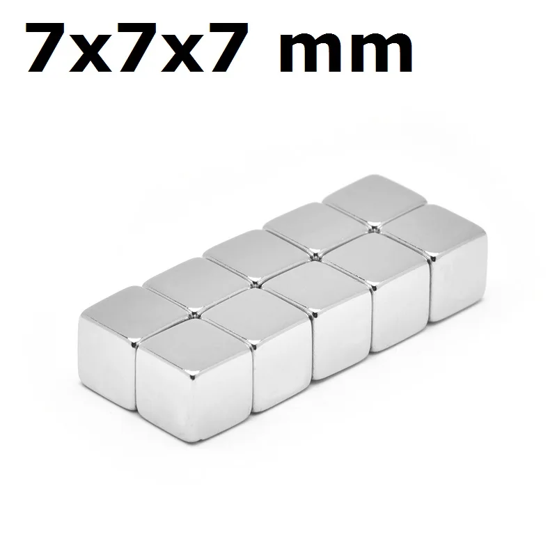 

5/20/50/100 шт., неодимовый магнит 7x7x7, 7 мм x 7 мм x 7 мм