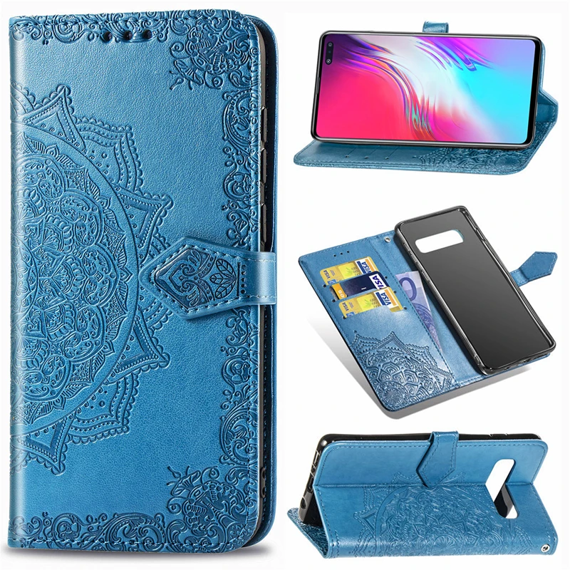 Чехол-книжка для Samsung Galaxy S6 S7 edge S8 S9 Plus S10 Note 10 9 8 Pro 5G J4 J6 J8 J2 Core J3 J5 J7 2017 из