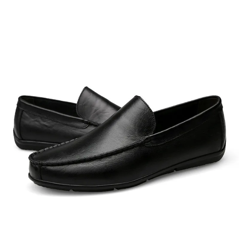 2019 Мужская обувь для вождения из натуральной кожи модные мужские мокасины ручной