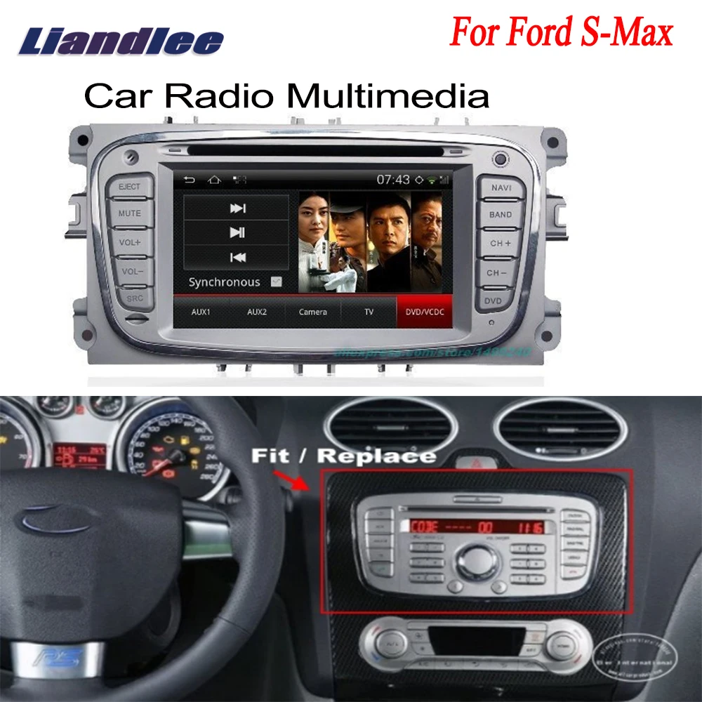 Автомобильный мультимедийный плеер Android для Ford S-Max 2008 2009 2010 2011 GPS-навигация карты CD
