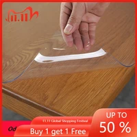 furniture table protector thick clear pvc tablecloth desk pad wipeable dining tabletop cover easy clean waterproof placemats 50