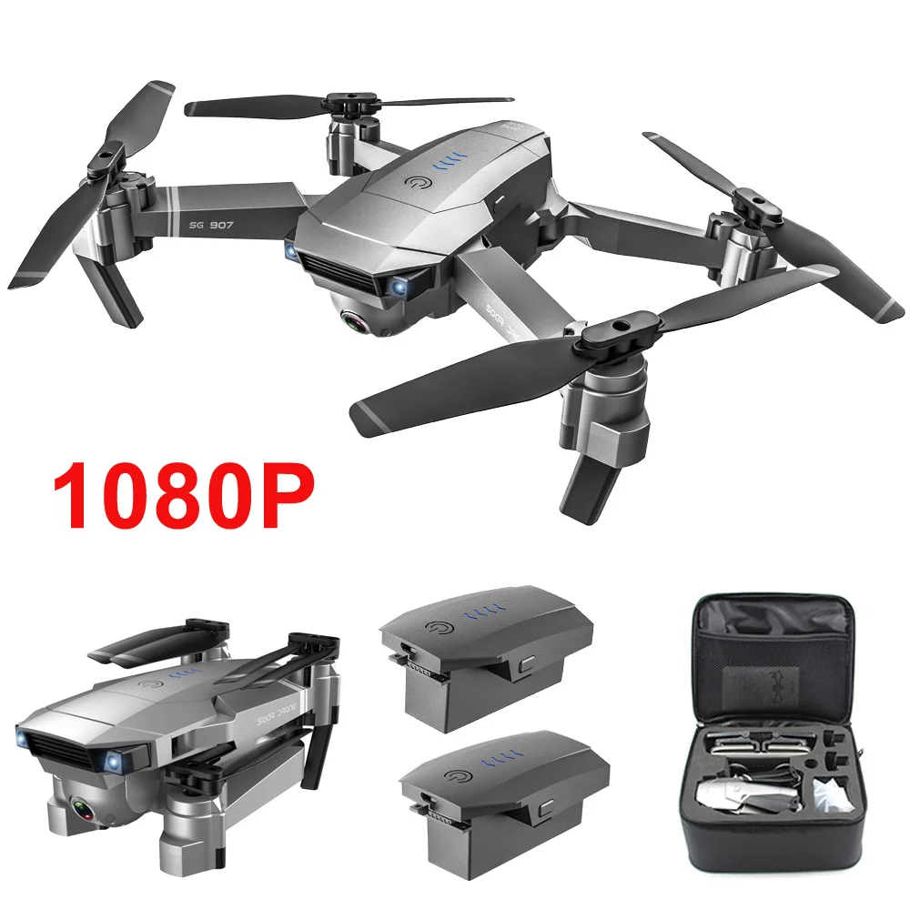 1080P 2 battery bag SG907 складной gps 5G wifi FPV RC Квадрокоптер с 4 K/1080 P Ультра HD камерой оптическое позиционирование дрона VS SG906 F11 X46G - Цвет: 1080P 2 battery bag