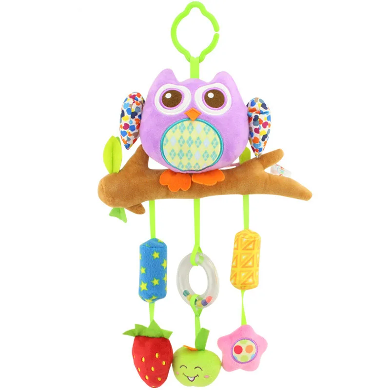 

Infant Wind Chime Comforter Toys 0-2-Year-Old Car Hanging Bed Sling xiang zhi BB Device Plush Toys
