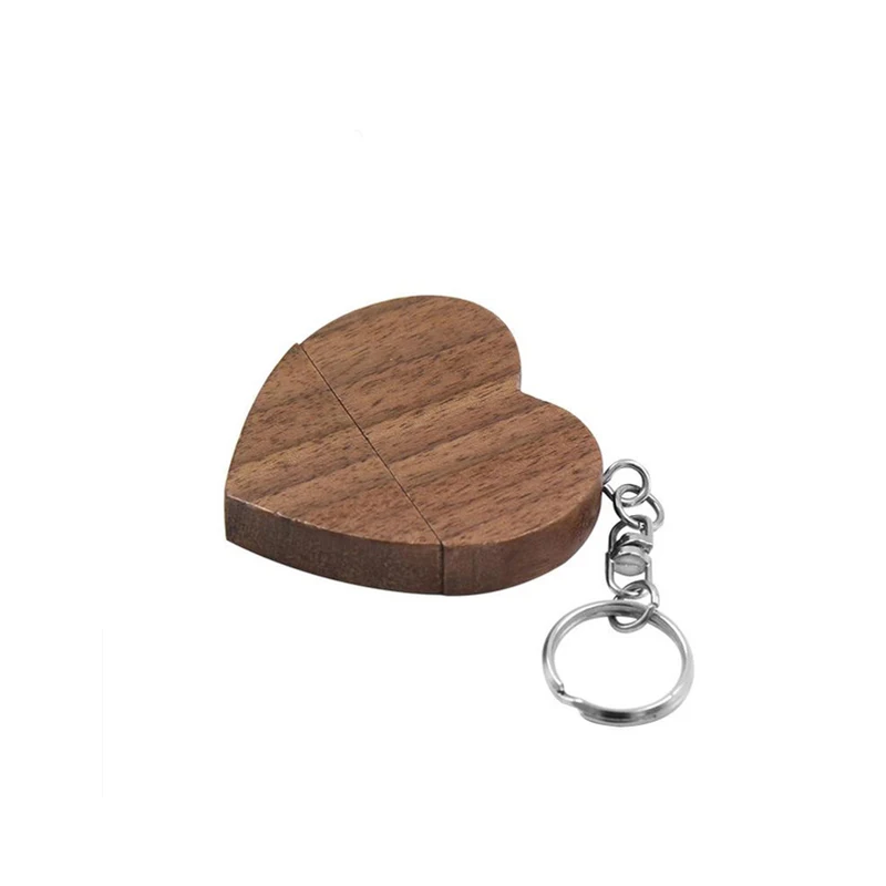 USB флеш накопитель деревянная ручка в форме сердца 4 ГБ 8 16 32 64 128 usb флешка