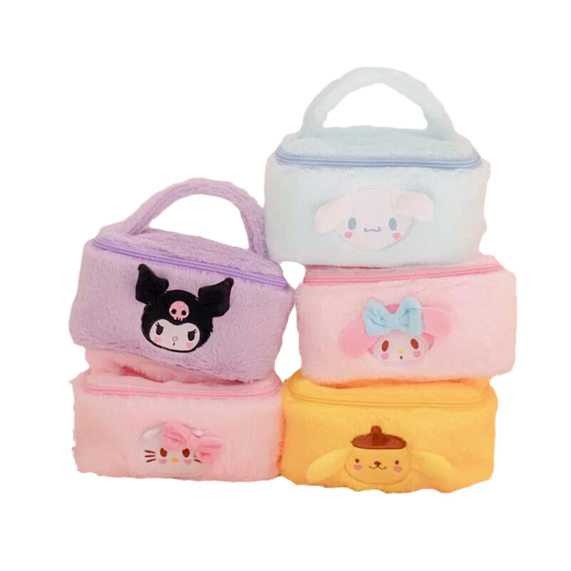 Плюшевые игрушки Sanrioed Plushie 20 см My Melody Pom Purin Cinnamoroll Kuromi персонажи аниме плюшевые