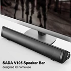 Проводная настольная Колонка SADA 3,5 мм с питанием от USB, бас, компьютер, громкий динамик, HiFi Звук, стерео звуковая панель для ТВ, ПК, планшетов, ноутбуков