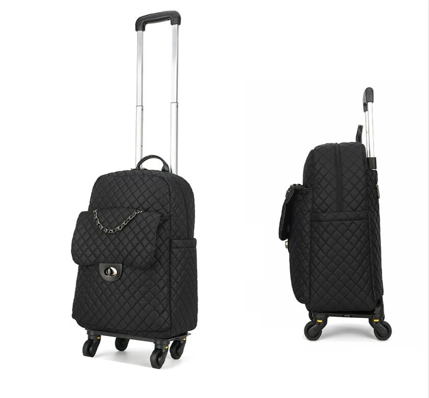 carry on Luggage bags Rolling luggage bag for women 20 inch Cabin travel Trolley Bag wheels Trolley Suitcase wheeled duffle bags