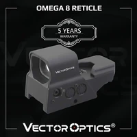 vector optics omega 1x tactical reflex 8 reticle red dot sight scope us design in high end quality fit for 223 ak74 12ga