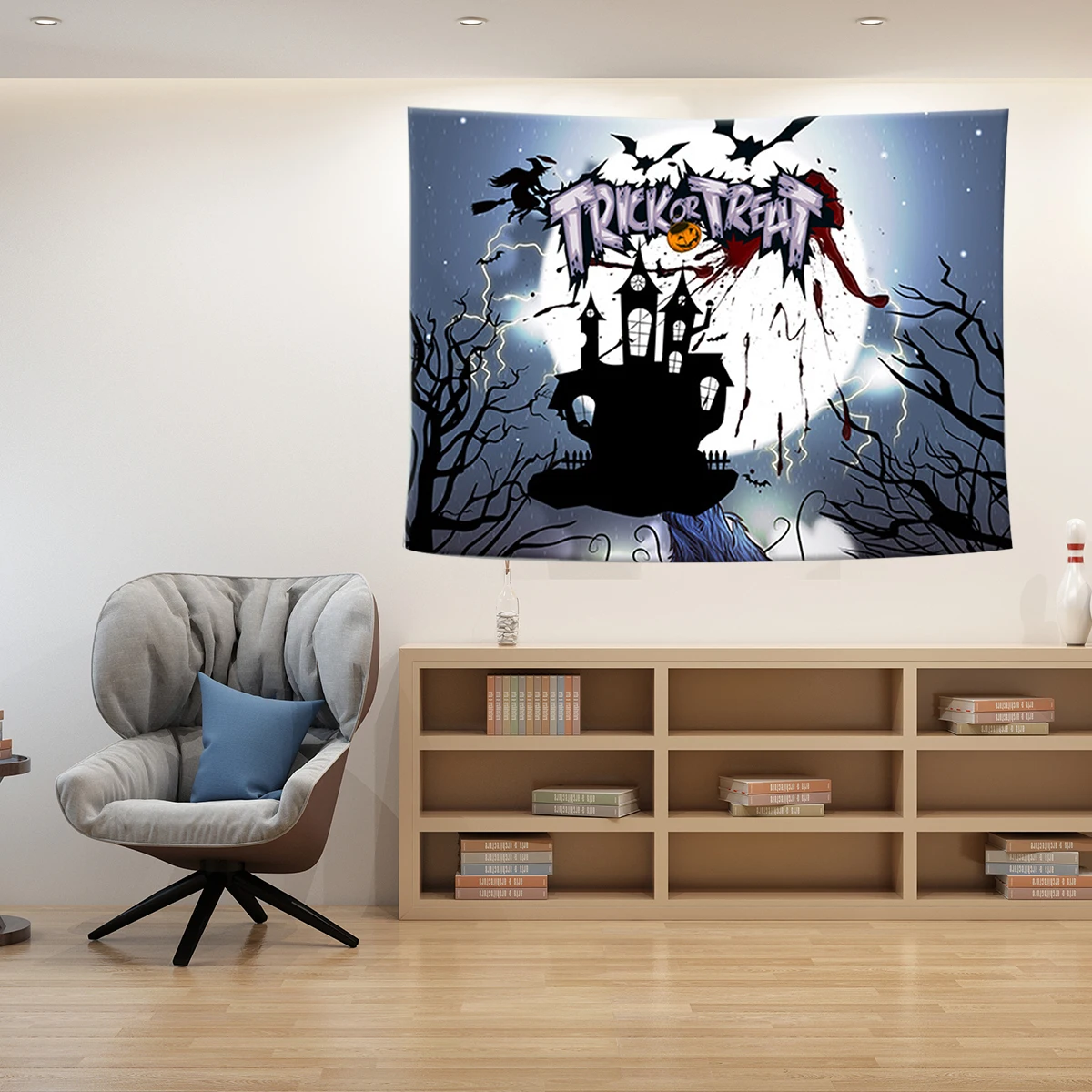 

200cm X 150CM Halloween Wall Hanging Tapestry Home Dorm Party Decor Suitable For Indoor And Outdoor Use Can Be Used As Tapestry