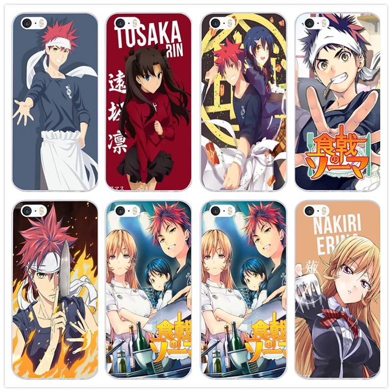 Крутой чехол с аниме Shokugeki No Soma мягкий силиконовый из ТПУ для телефона защитный