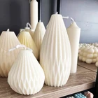 Креативная силиконовая форма для изготовления свечей, Геометрическая 3D форма, эпоксидная смола, искусственные свечи ручной работы, принадлежности для изготовления свечей