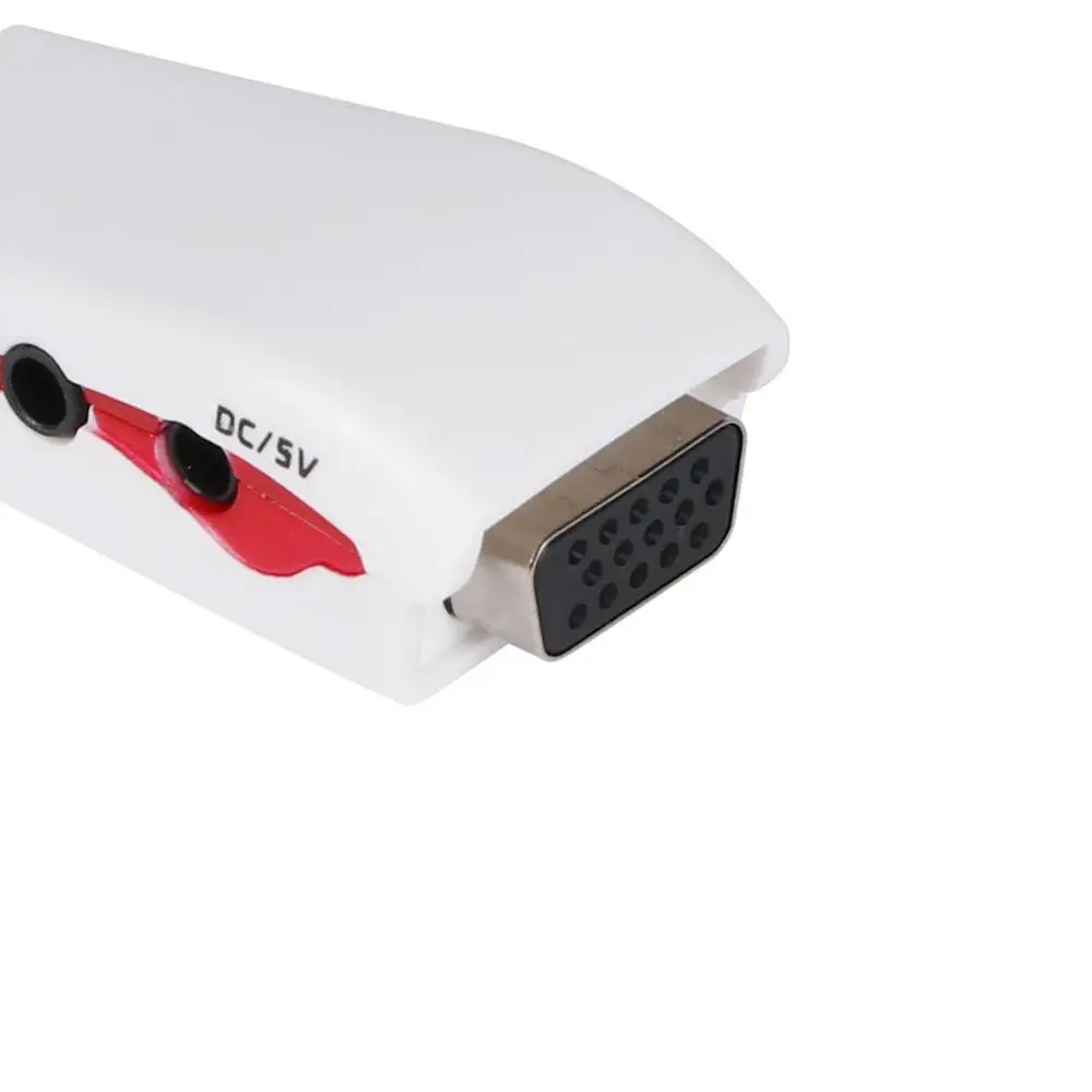 1080P HDMI мужчина к VGA Женский видео конвертер адаптер+ USB мощность аудио кабель ПК