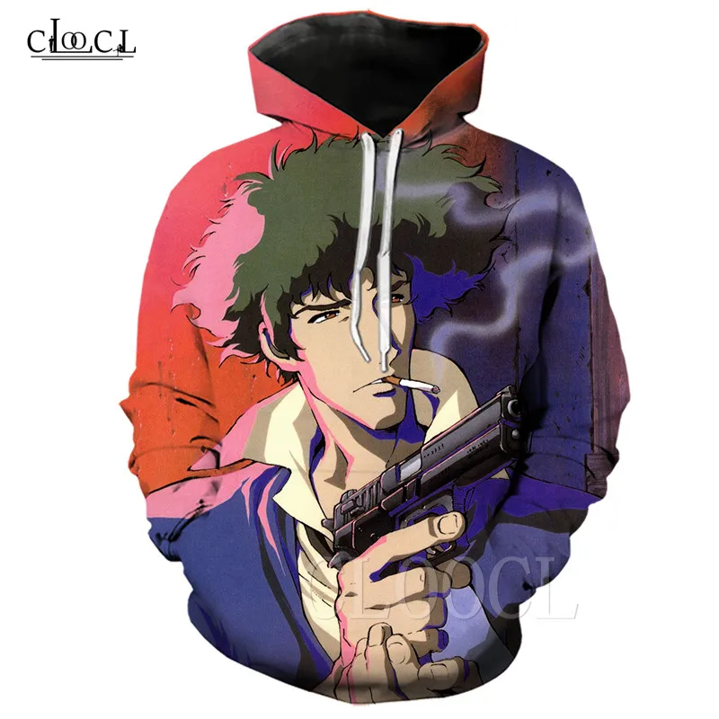 Спайк ковбой Bebop Аниме Толстовка с 3D принтом оверсайз толстовка куртка