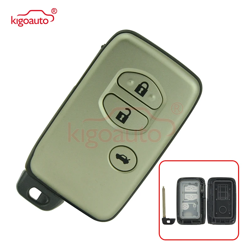 Kigoauto для Toyota Camry Avalon 2007 2008 2009 2010 Чехол смарт ключа 3 кнопочный чехол автомобильного
