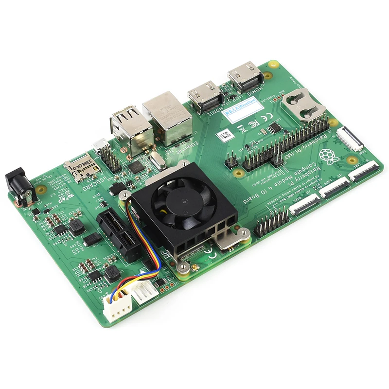 Специальный охлаждающий вентилятор CM4 для компьютера Raspberry Pi модуль 4 с тепловыми