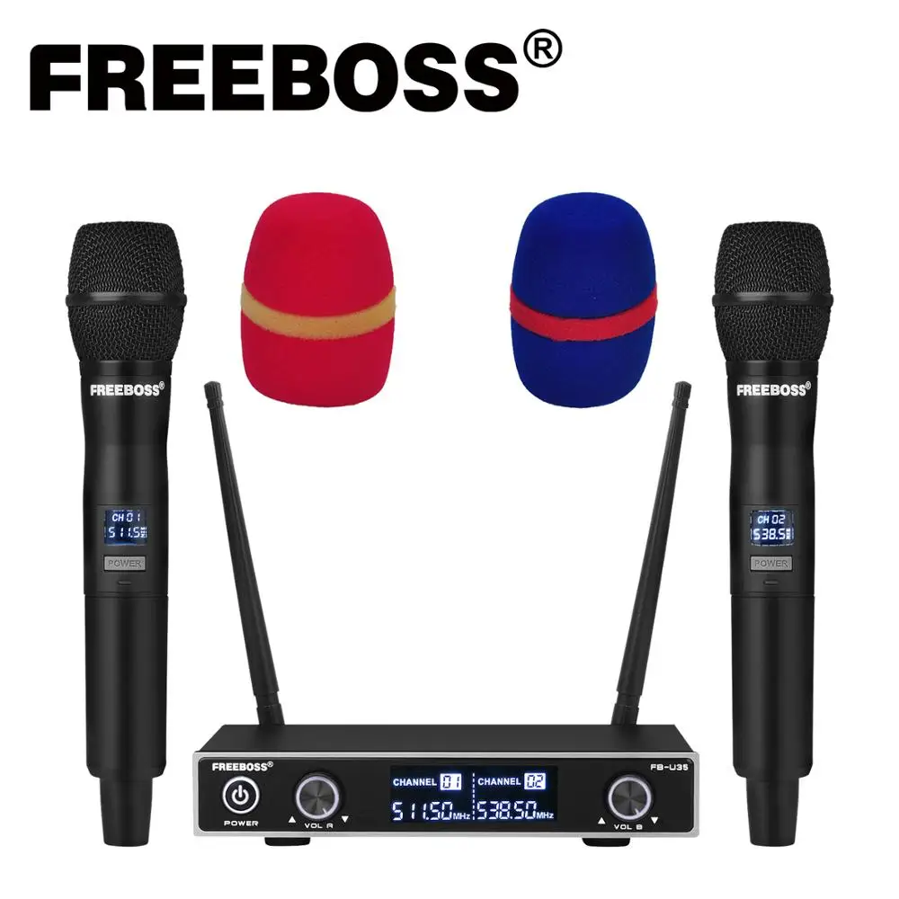 Freeboss FB U35 двухсторонняя UHF фиксированная частота караоке вечевечерние НКА