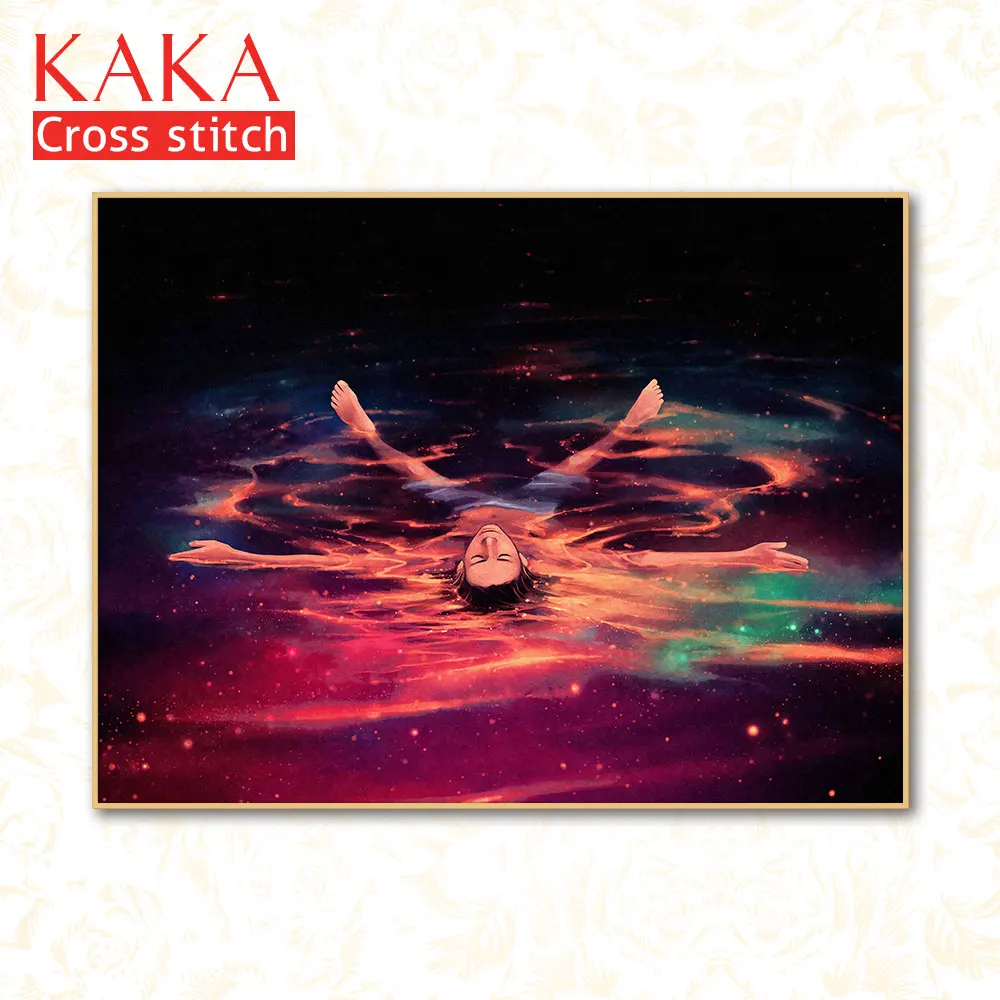 

Наборы для вышивки крестиком, наборы для вышивки с напечатанным рисунком, 11ct-холст для домашнего декора, портрет полный NCKP039