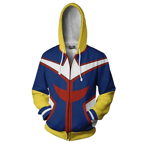 Zipper Hoodie Аниме «Мой герой» Academy All Might Boku no Hero Academy Asui Tsuyu Косплей Костюм Футболка Толстовка брюки униформа - Цвет: Zipper Hoodie