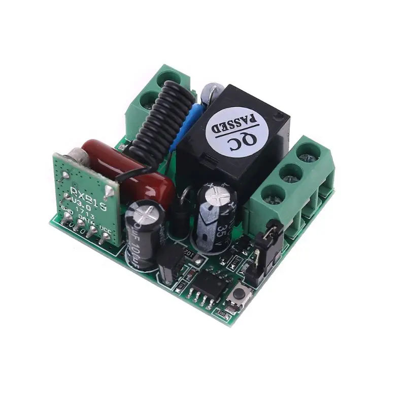 

1CH 220V Remote Controller 315MHZ 433MHZ + F55A-2 Buttons for AK-RK01SW X3UA