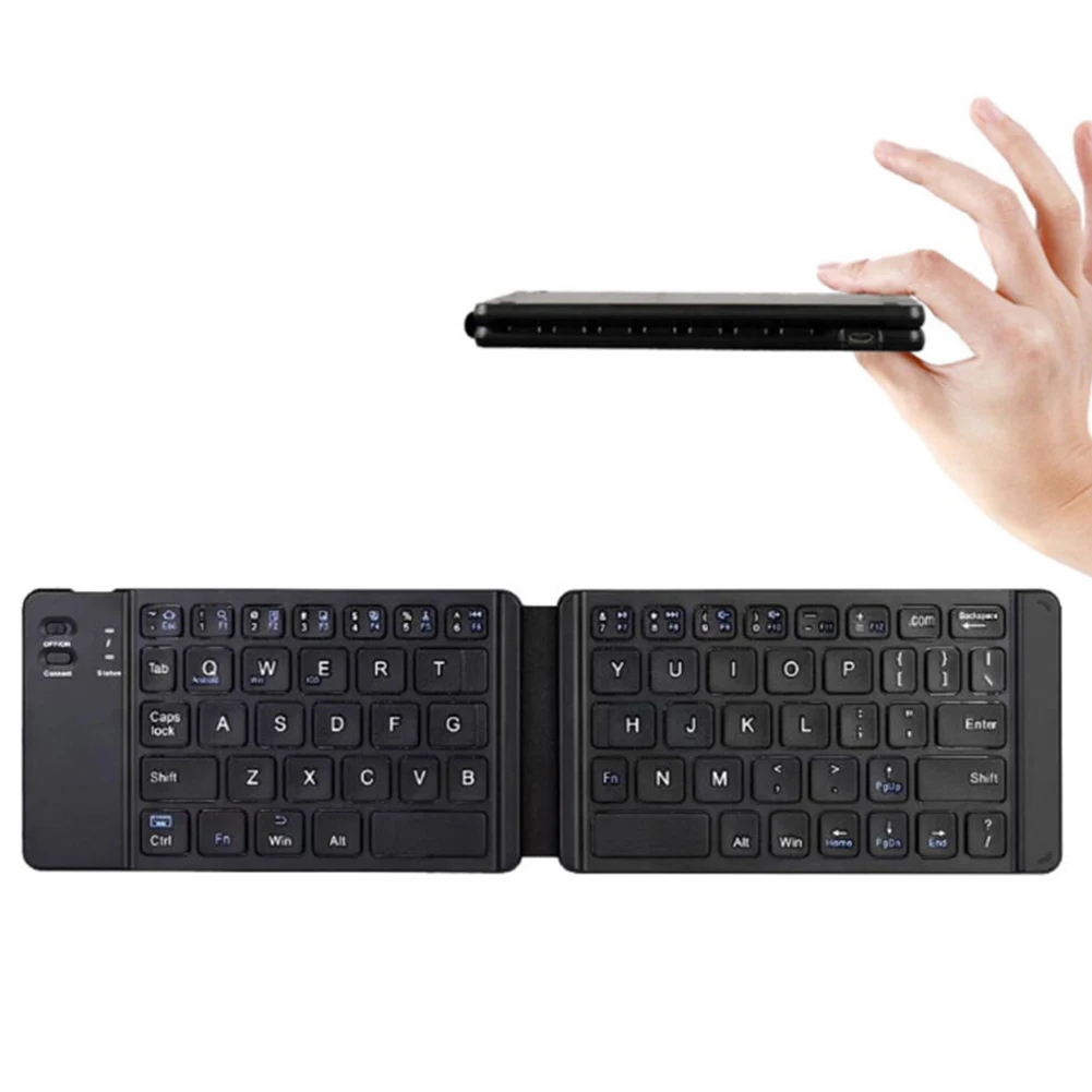 Тонкая портативная беспроводная мини-клавиатура Bluetooth 67-клавишная