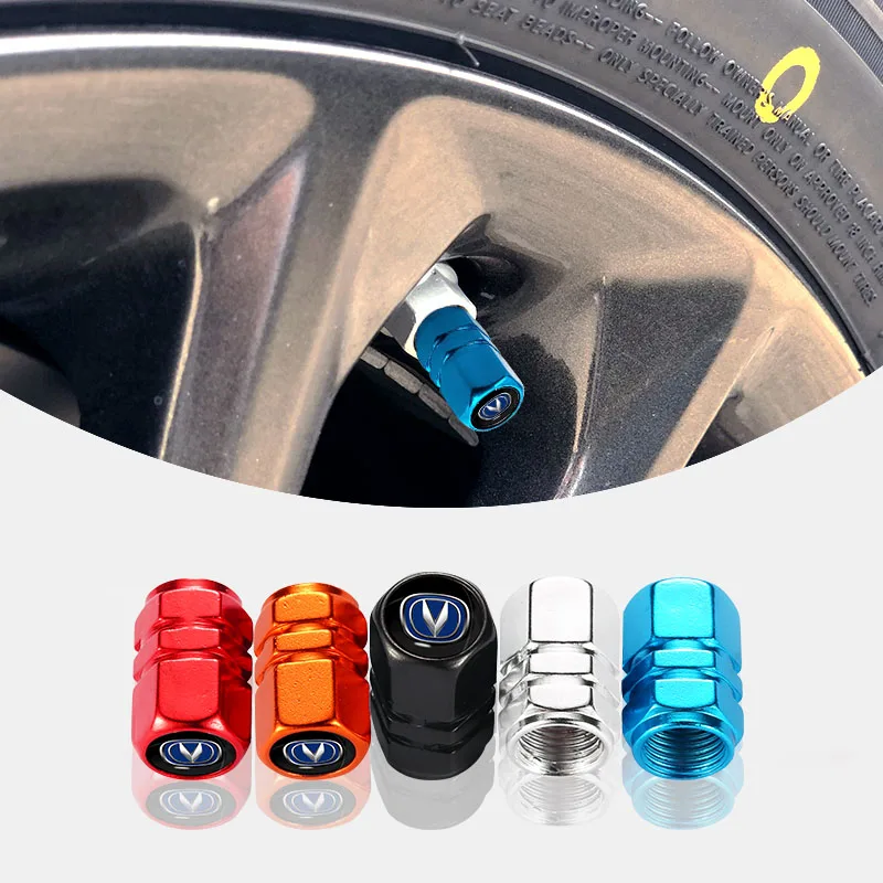 

4pcs Car Valve Laser Metal Logo Auto Parts for Changan CS75 PLUS Cs35 Cx20 Cx70 Uni-t Uni-k Cs95 Et X70a Cs55 Hunter F70 Xs15