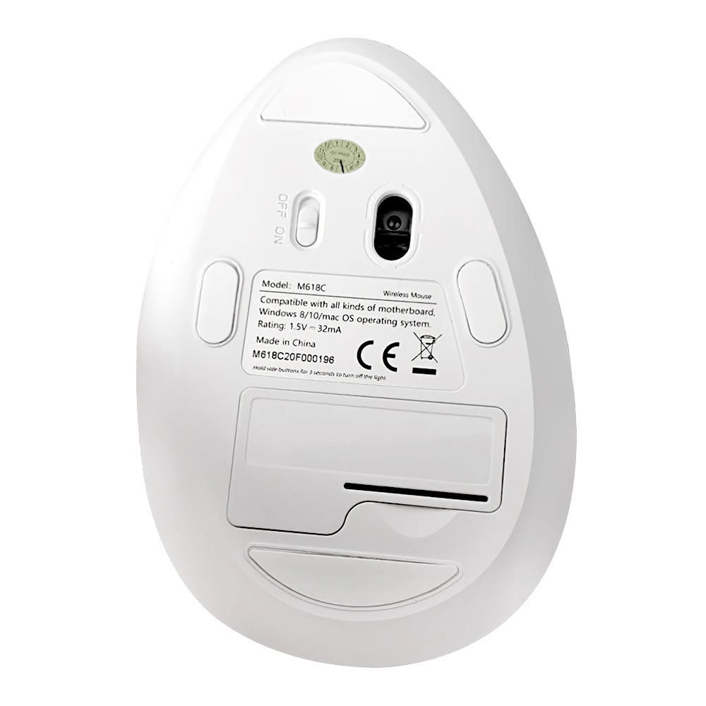 wireless mouse ergonomic vertical mouse 2 4ghz wifi 1600 dpi rgb light 57 degree for pc laptop computer optical mice gaming mice free global shipping