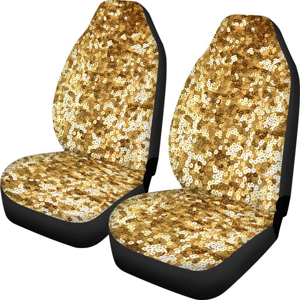 

PinUp Angel Sequins Pattern Waterproof Car Seat Covers Durable Vehicle Front Seat Cushions Non Slip Auto Interior Accessories