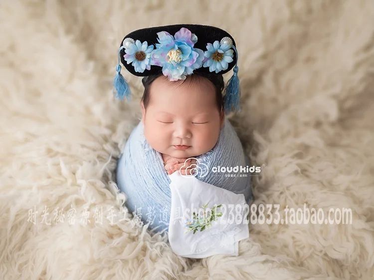 Повязка на голову в китайском стиле ретро династии Цин | Детская одежда и обувь