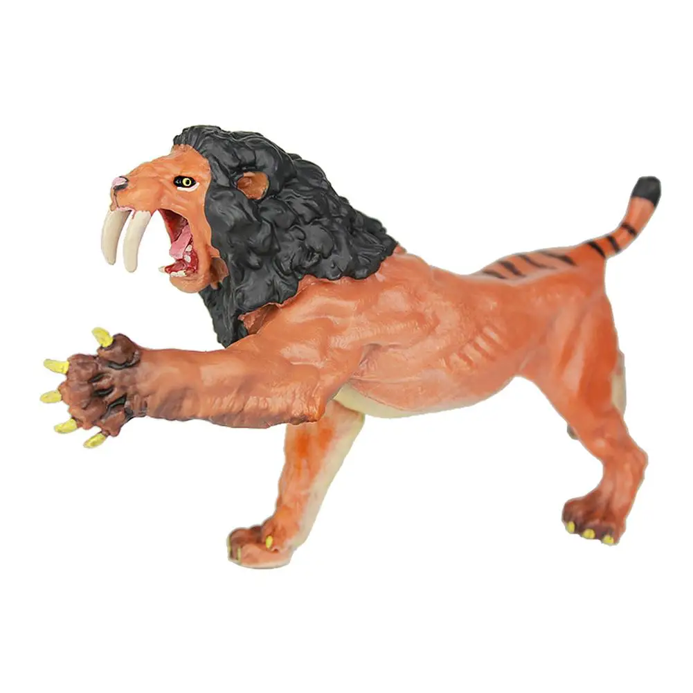 Новинка фигурка рыжающего смайлодона 6 5 дюйма фигурки животных модель куклы из