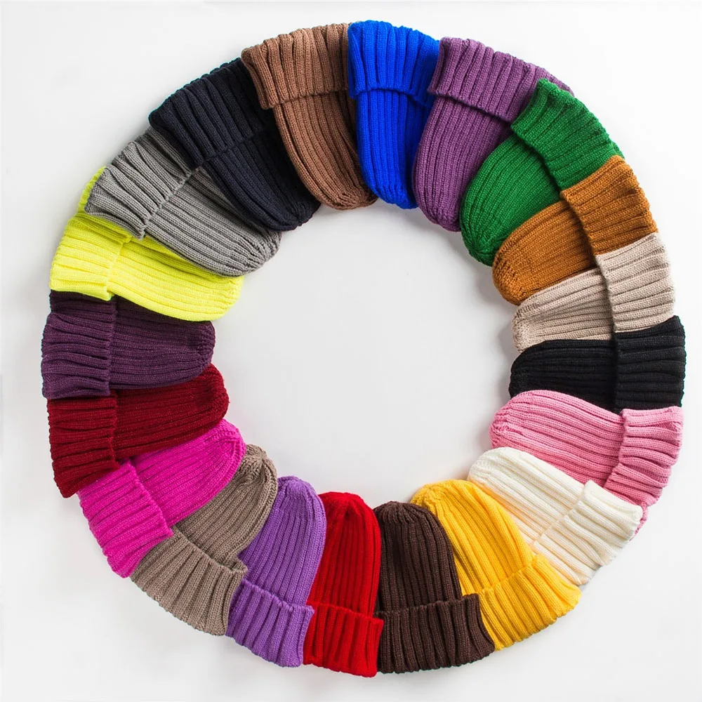 Новая зимняя шапка карамельных цветов женская вязаная теплая мягкая модная