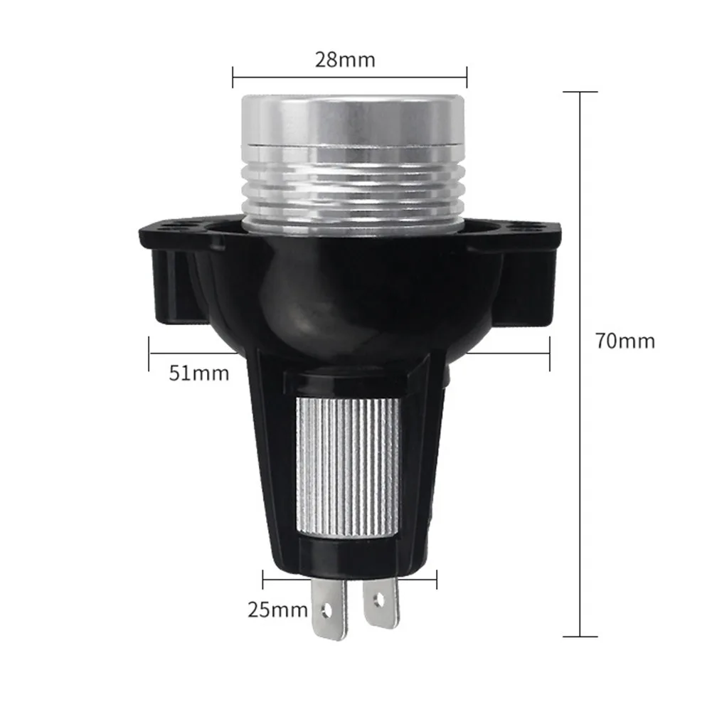 

2pcs E90 Angel Eyes Halo Ring LED Light 6W Marker Bulb 6000K Xenon White For BMW Car Angel Eye Lights