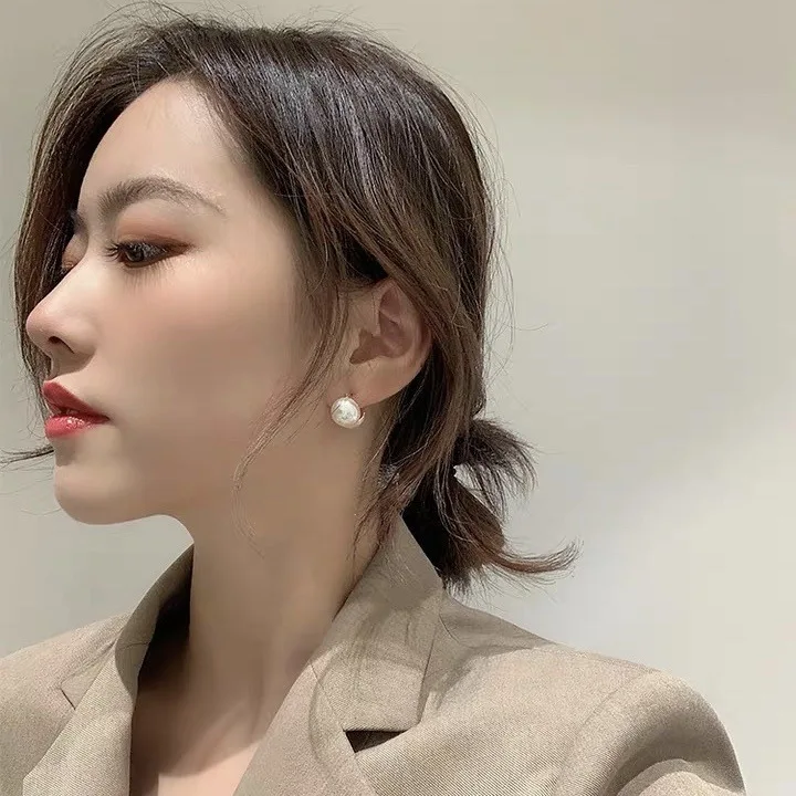 Новое поступление полукруглые серьги с имитацией жемчуга Модная бижутерия