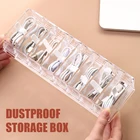 Коробка для хранения кабелей, пылезащитный пластиковый контейнер для хранения данных для стола, канцелярские принадлежности, органайзер для косметики, коробка для ключей и ювелирных изделий