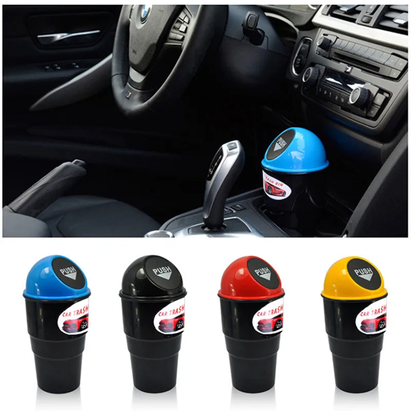 Автомобильный мусорный бак автомобильная пепельница мини автоматический
