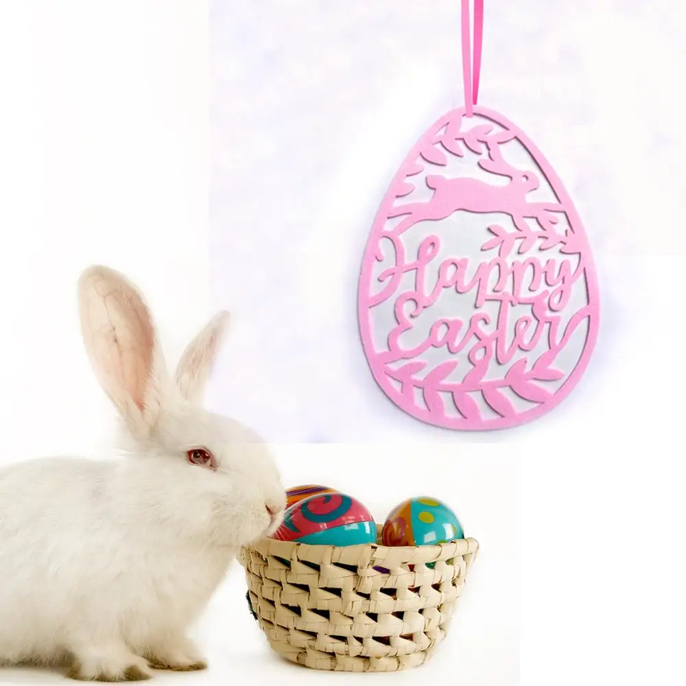 Нетканые разноцветные орнаменты с пасхальными буквами подвесные вывески