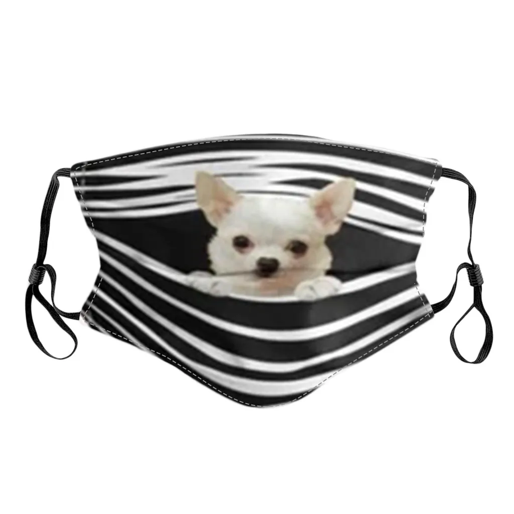 Воздухопроницаемая смываемая маска с принтами собак фильтр для лица можно