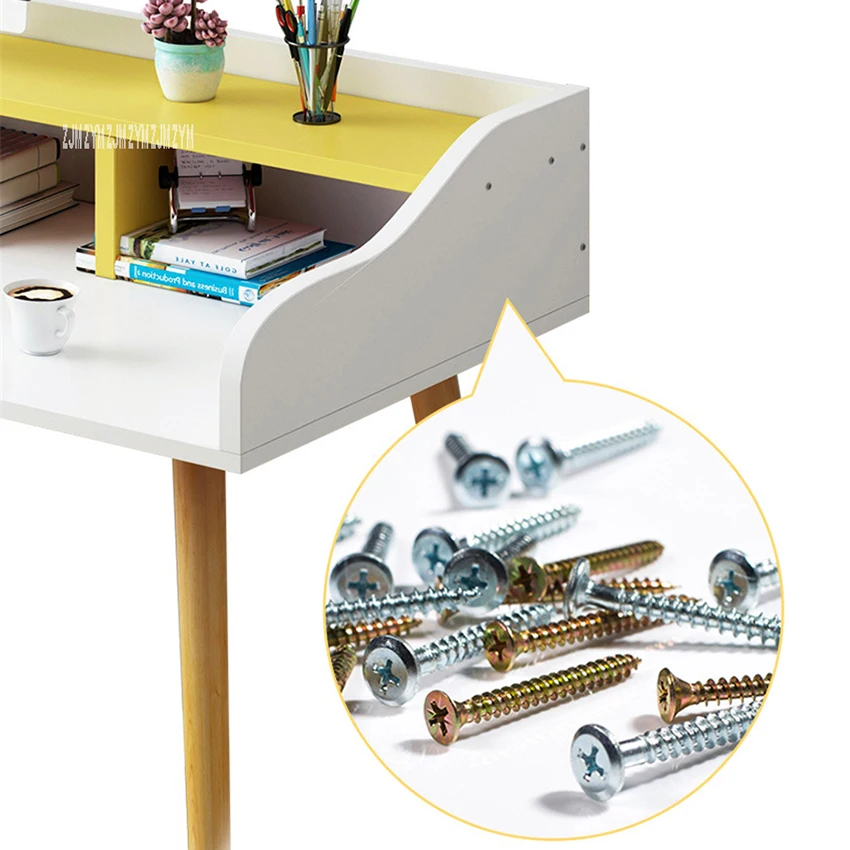 B2658 120 см экономичный и креативный деревянный простой офисный стол двухслойный